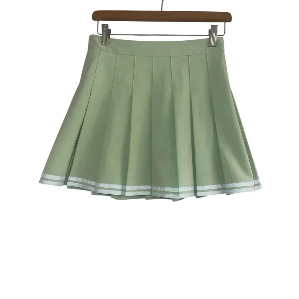 ✨Aritzia Sundays Best Olive Micro Pleated Sz 4 Skirt✨